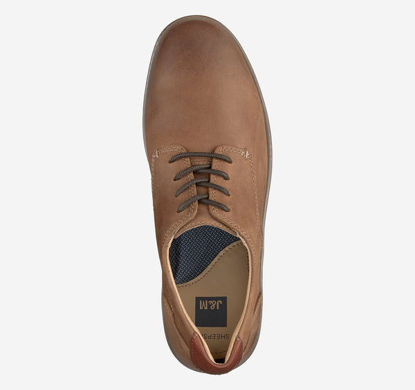 Men's Johnston & Murphy | McGuffey Plain Toe | Tan Oiled Full Grain Top
