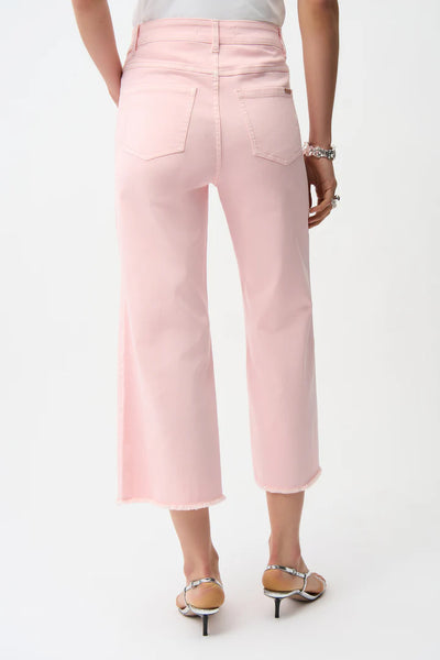 Women's Joseph Ribkoff | Culotte Jeans With Embellished Front Seam | Petal Pink