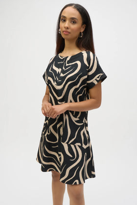 Women's Joseph Ribkoff | Casual Mini Shift Dress | Black