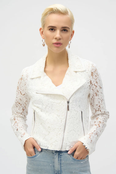 Women's Joseph Ribkoff | Floral Lace Jacket | Vanilla