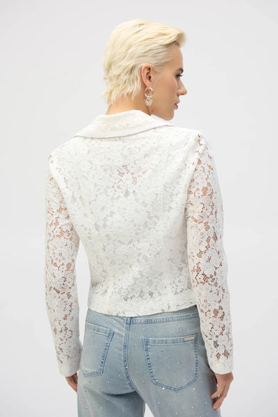 Women's Joseph Ribkoff | Floral Lace Jacket | Vanilla