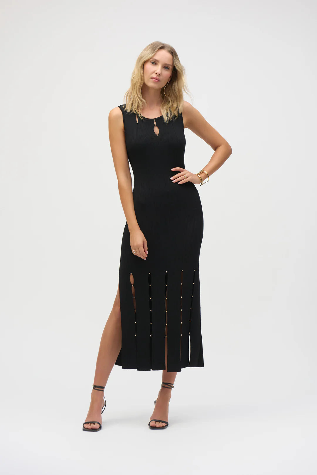 Women's Joseph Ribkoff | Sweater Knit Midi Dress | Black Women's Joseph Ribkoff | Sweater Knit Midi Dress | Black