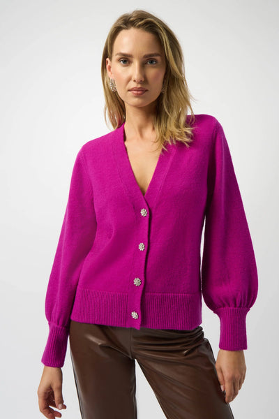Women's Joseph Ribkoff | Cardigan with Puff Sleeves | Cosmos