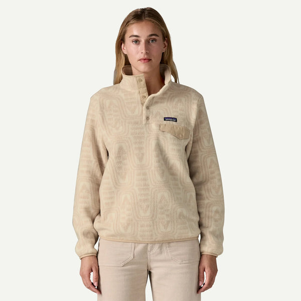 Women's Patagonia | Lightweight Synchilla Snap-T Pullover | Dyno White