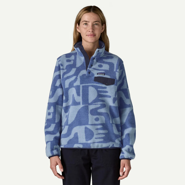 Women's Patagonia | Lightweight Synchilla® Snap-T® Fleece Pullover | Mother Tree: Barnacle Blue