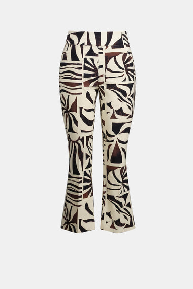 Women's Joseph Ribkoff | Cropped Zebra Trouserss | Beige Multi