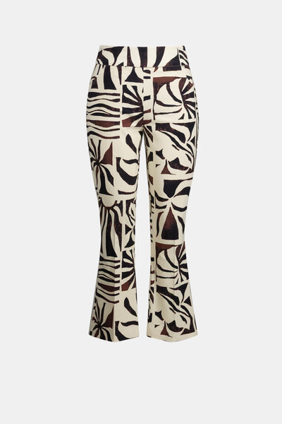 Women's Joseph Ribkoff | Cropped Zebra Trouserss | Beige Multi