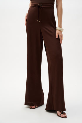 Women's Joseph Ribkoff | High-Waisted Wide-Leg Trousers | Mahogany