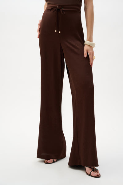 Women's Joseph Ribkoff | High-Waisted Wide-Leg Trousers | Mahogany