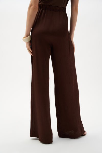 Women's Joseph Ribkoff | High-Waisted Wide-Leg Trousers | Mahogany