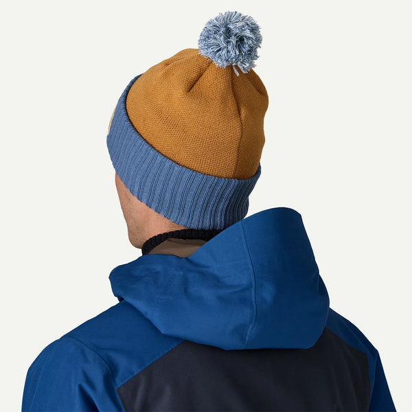 Men's Patagonia | Powder Town Beanie | Snowsteps Patch: Talon Gold