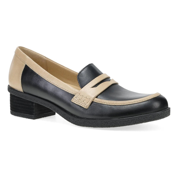 Women's Dansko | Waterproof Burnished Loafer | Black/Dune