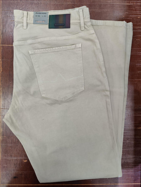 Men's Alberto | 1607 Pipe Stock Regular Fit | Light Stone