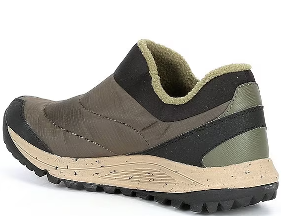 Men's Merrell | Nova Nylon Cold Weather Slip-On Sneaker Mocs | Olive