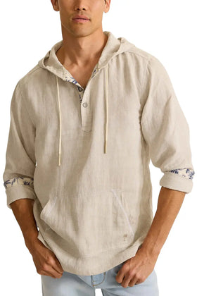 Men's Tommy Bahama | Desert Riviera Linen Baja Hoodie |  Natural