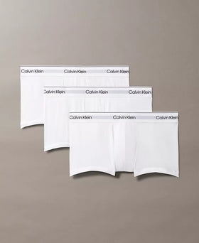 Men's Calvin Klein | Stretch Low Rise Trunks 3-Pack | White