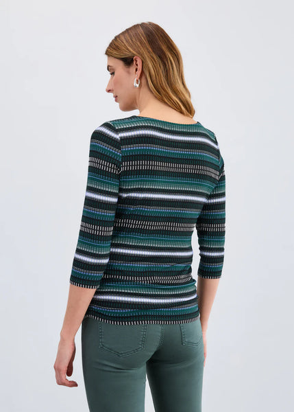 Women's French Dressing | Rushed 3/4 Sleeve Side Top | Cool Brixton