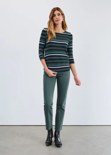 Women's French Dressing | Rushed 3/4 Sleeve Side Top | Cool Brixton