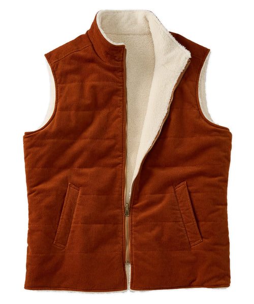 Men's Borgo28 | Winter Canvas Reversible Vest | Rust