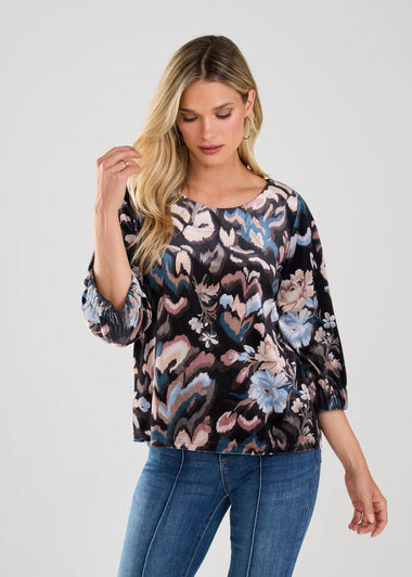 Women's French Dressing | Velvet Shirt | Neutral