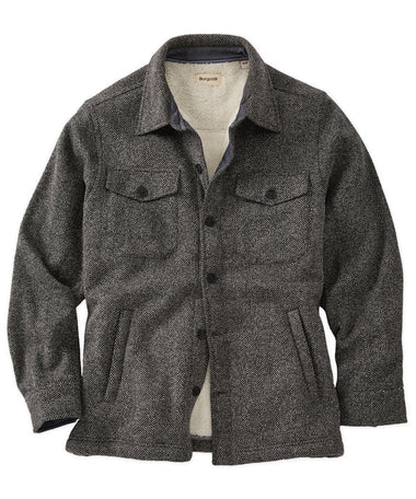Men's Borgo 28 | Fleece Overshirt | Charcoal