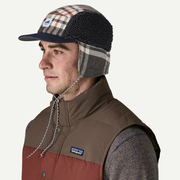 Men's Patagonia | Range Earflap Cap | Catch: Ink Black