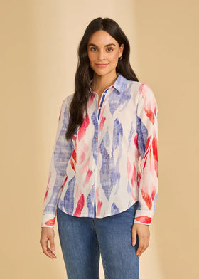 Women's French Dressing | Classic Long Sleeve Shirt  | Multi