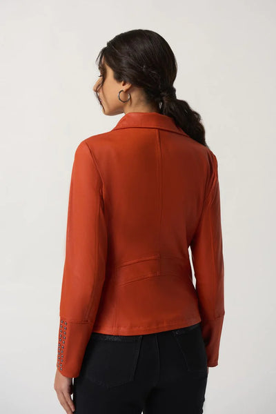 Women's Joseph Ribkoff | Studded Notched Collar Jacket | Tandoori