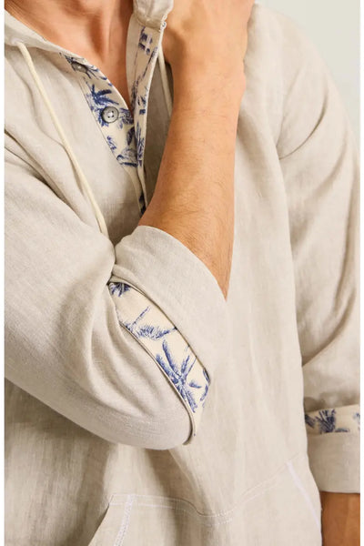 Men's Tommy Bahama | Desert Riviera Linen Baja Hoodie |  Natural