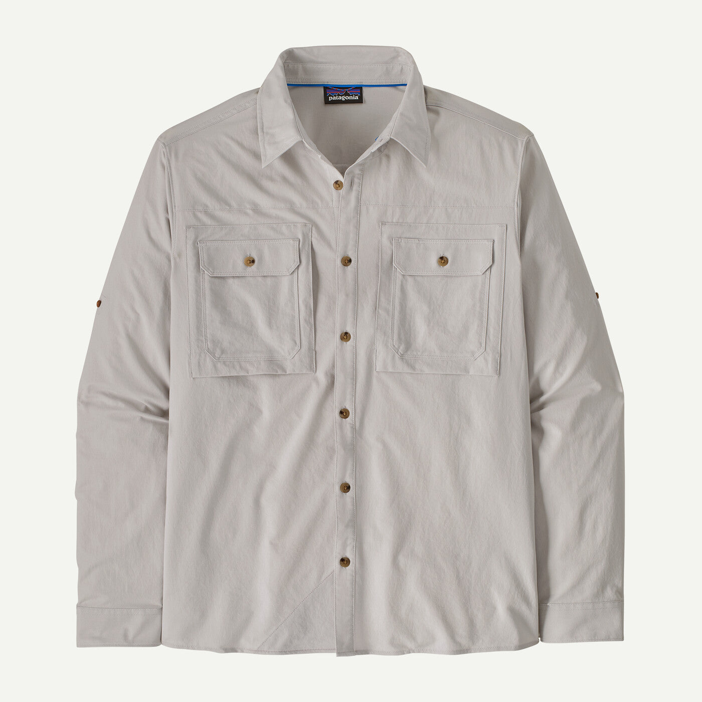 Patagonia Long-Sleeved Self-Guided Sun Shirt - Men's - North Fork / Crisp Grey / XL Patagonia Long-Sleeved Self-Guided Sun Shirt - Men's - North Fork / Crisp Grey / XL