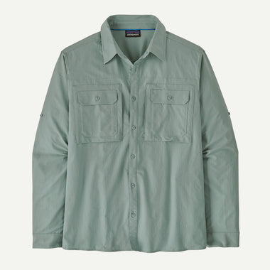 Men's Patagonia | Long-Sleeved Self-Guided Sun Shirt | Thermal Blue