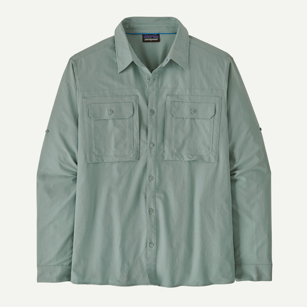 Men's Patagonia | Long-Sleeved Self-Guided Sun Shirt | Thermal Blue