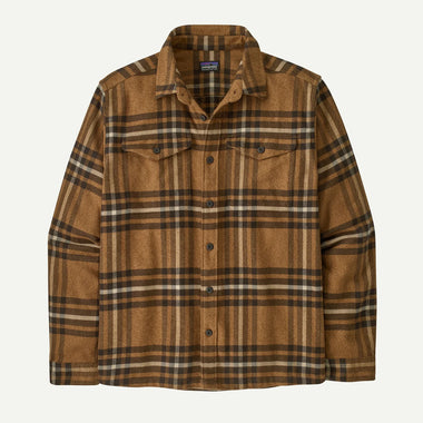Men's Patagonia | Fjord Loft Shirt Jacket | Catch: Deer Brown