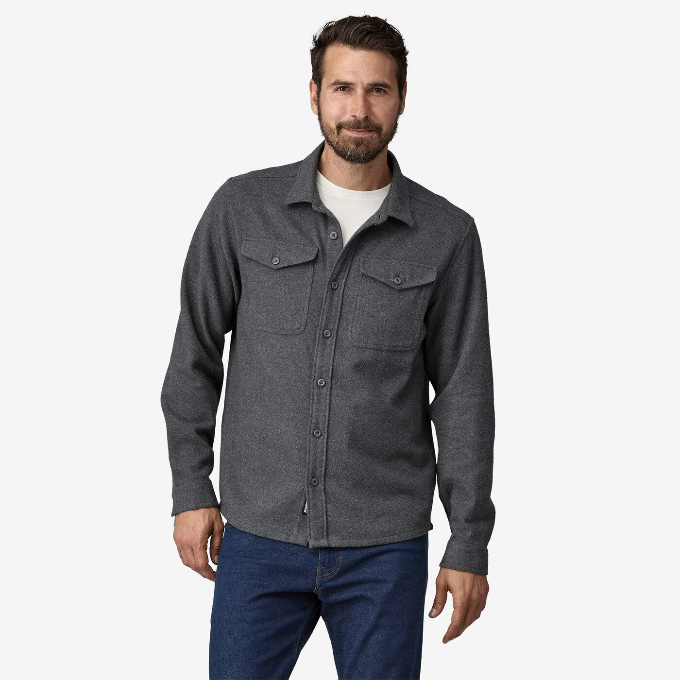 Men's Patagonia | Men's Fjord Flannel Shirt | Forge Grey