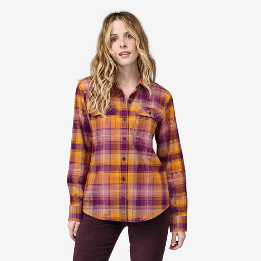Women's Patagonia | Cotton Fjord Flannel Shirt | Sun Rays Night Plum