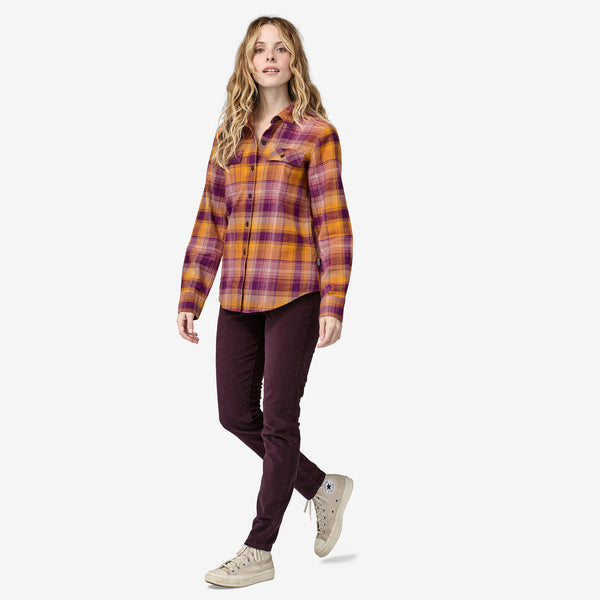 Women's Patagonia | Cotton Fjord Flannel Shirt | Sun Rays Night Plum