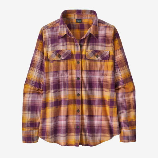Women's Patagonia | Cotton Fjord Flannel Shirt | Sun Rays Night Plum