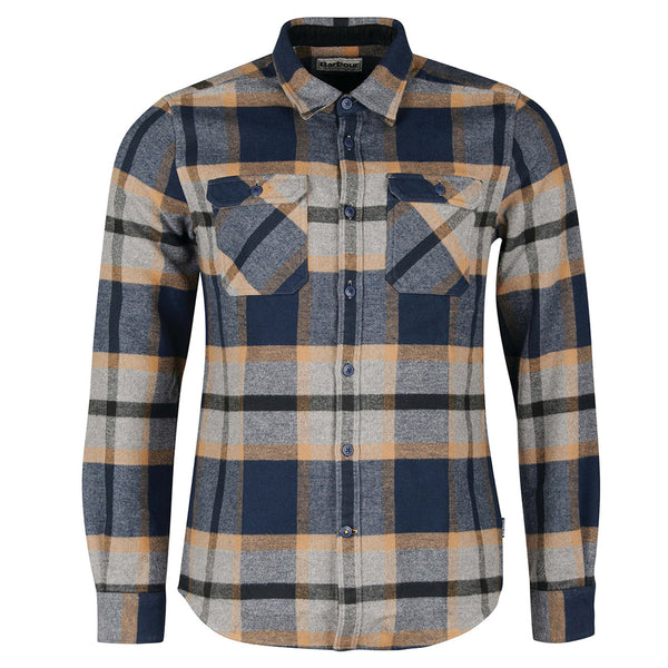 Men's Barbour | Rhobell Tailored Shirt | Grey Marl