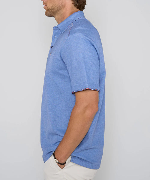 Men's Tommy Bahama | Tommy Bahama Geo Rio 5 o'clock Polo | Bright Cobalt