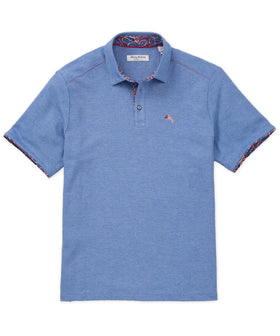 Men's Tommy Bahama | Tommy Bahama Geo Rio 5 o'clock Polo | Bright Cobalt