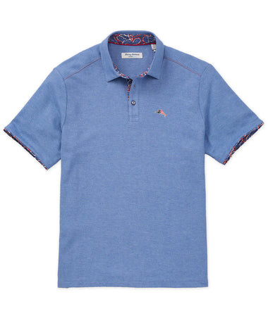 Men's Tommy Bahama | Tommy Bahama Geo Rio 5 o'clock Polo | Bright Cobalt