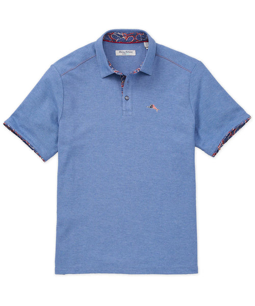Men's Tommy Bahama | Tommy Bahama Geo Rio 5 o'clock Polo | Bright Cobalt