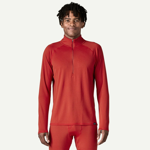 Men's Patagonia | Capilene® Midweight Zip-Neck Pullover | Amanita Red
