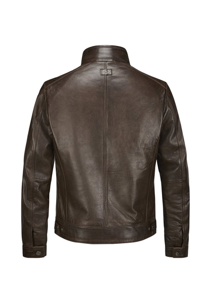 Men's Milestone | Leather Jacket BARNEY | Brown