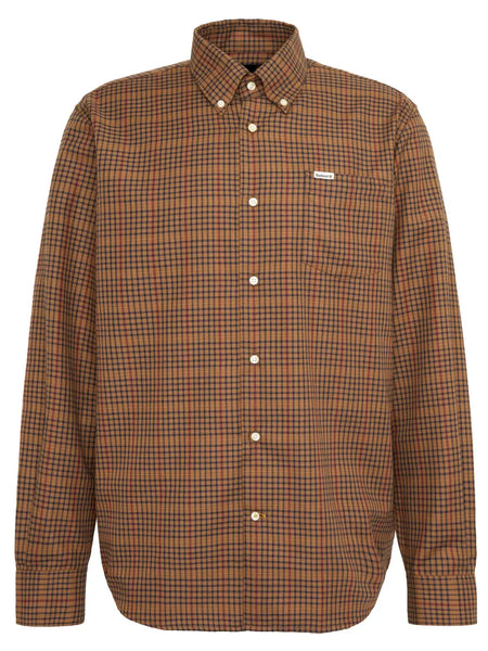 Men's Barbour | Henderson Thermo Weave Long-Sleeved Shirt | Stone