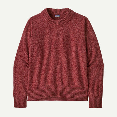 Women's Patagonia | Recycled Wool-Blend Crewneck Sweater | Dark Ruby