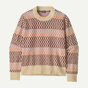Women's Patagonia | Recycled Wool-Blend Crewneck Sweater | Dark Natural