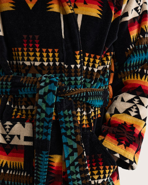 Men's Pendleton | Chief Joseph Cotton Terry Velour Bathrobe | Multi