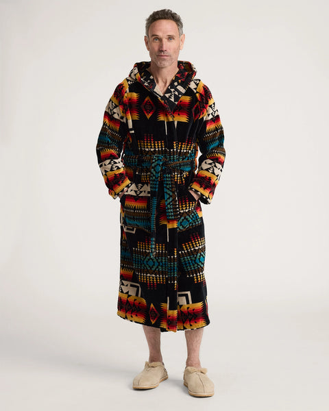 Men's Pendleton | Chief Joseph Cotton Terry Velour Bathrobe | Multi