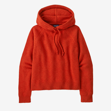 Women's Patagonia | Recycled Wool Blend Hooded Sweater | Madder Red